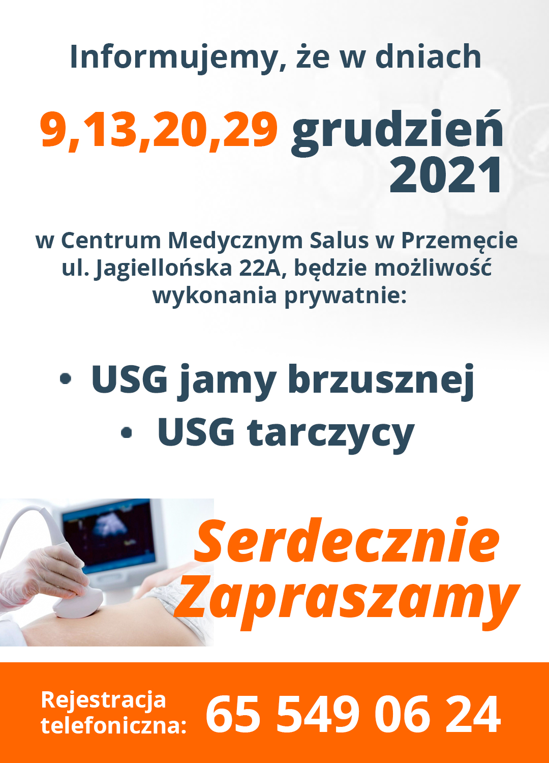 You are currently viewing Badania USG w Przemęcie na Grudzień!