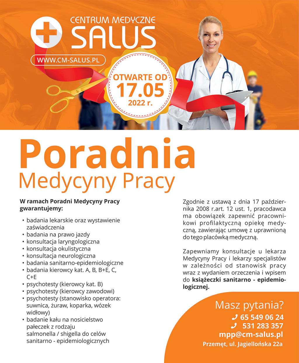You are currently viewing Poradnia Medycyny Pracy w Przemęcie